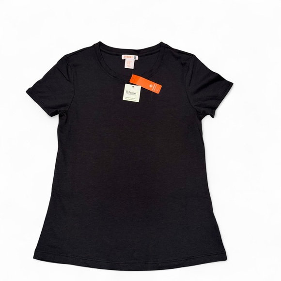 Sundry Tops - Sundry Black Tencel Modal Tee Shirt XS New With Tags Soft Luxury Basic